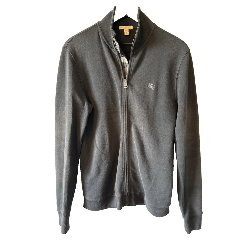 Burberry Brit Black Full Zip Men's Activewear Jacket Size Small